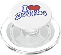 I Love Des Moines Iowa PopSockets PopGrip for MagSafe