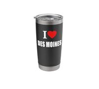 I Love Des Moines Souvenir Memory Stainless Steel Insulated Tumbler