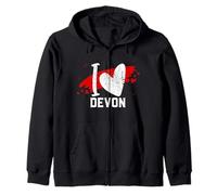 I Love DEVON T-Shirt I Heart DEVON Zip Hoodie