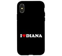 I Love Diana - Heart Case for iPhone X/XS