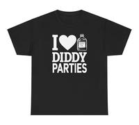I Love Diddy Parties, T-Shirt, A Slick Tribute to Wild Nights Size S Black