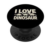 I Love Dinosaur Fun Jurassic Style PopSockets Adhesive PopGrip