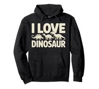 I Love Dinosaur Fun Jurassic Style Pullover Hoodie