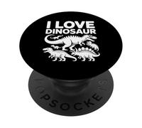 I Love Dinosaur Fun Prehistoric Creatures PopSockets Adhesive PopGrip