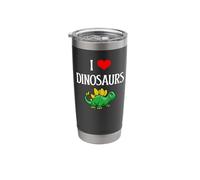 I Love Dinosaurs I Heart Dinosaurs Reptile Dinosaur Lover Stainless Steel Insulated Tumbler