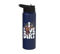 I Love Dirt Shovels Earth Garden Fun Stainless Steel Insulated Water Bottle