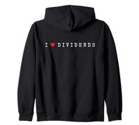 I Love Dividends Stock Exchange Trading Dividend Investor Zip Hoodie