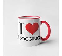 I Love Dogging Mug - Novelty Rude Funny Birthday Christmas Gift (red)