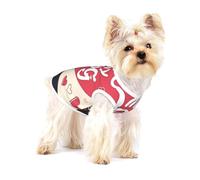 I Love Dogs Print Dog Shirt,Dog Shirt Vest for Small Breeds Like Chihuahuas,Yorkies, and Puppies