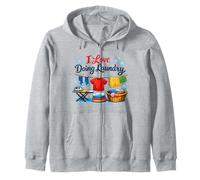 I Love Doing Laundry Lover Clean Neat Freak Housework Zip Hoodie