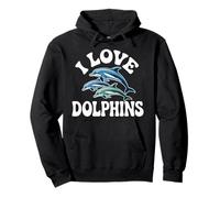 I Love Dolphins Marine Life Passion Pullover Hoodie