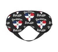I Love Dominican Republic Eye Mask Sleep Mask Light BlockBlindfold Night Eyes Cover Soft Pressure-Free Eyeshade with Elastic Strap for Home Travel Office Nap Yoga