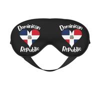I Love Dominican Republic Eye Mask Sleep Mask Light BlockBlindfold Night Eyes Cover Soft Pressure-Free Eyeshade with Elastic Strap for Home Travel Office Nap Yoga