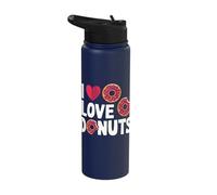 I Love Donuts Stainless Steel Insulated Water Bottle