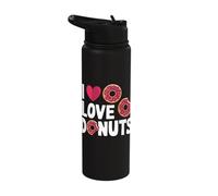 I Love Donuts Stainless Steel Insulated Water Bottle