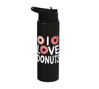 I Love Donuts Stainless Steel Insulated Water Bottle