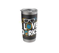 I Love Dorks Glasses Comic Pocket Stainless Steel Insulated Tumbler
