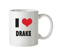 I Love Drake I Love Mug Personalised Funny Occupation Rude Adult Office Mug