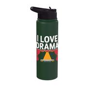 I Love Drama Behind The Scenes Theater Stage Stainless Steel Insulated Water Bottle