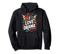 I Love Drama Theater Acting Comedy Tragedy Masks Pullover Hoodie