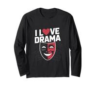 I Love Drama Theater Acting Design Long Sleeve T-Shirt