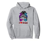 I Love DREW I Heart DREW Men Women Gifts Pullover Hoodie
