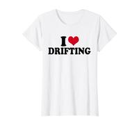 I Love Drifting Value Graphic T-Shirt, Women, White, XS