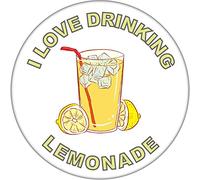 I Love Drinking Lemonade/Lemonades - 59mm Badge/Badges - Quote