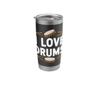 I Love Drums Passionate Drumming Music Stainless Steel Insulated Tumbler