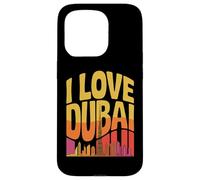 I Love Dubai Burj Khalifa Skyline Art Case for iPhone 15 Pro