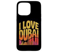 I Love Dubai Burj Khalifa Skyline Art Case for iPhone 15 Pro Max