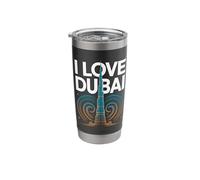 I Love Dubai Skyline Burj Khalifa Stainless Steel Insulated Tumbler