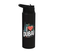 I Love Dubai Skyline Urban Charm Stainless Steel Insulated Water Bottle