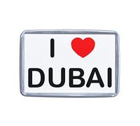 I Love Dubai - Small Plastic Fridge Magnet