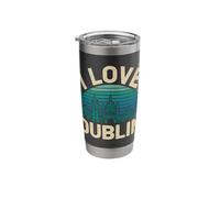 I Love Dublin Skyline Vintage Style Stainless Steel Insulated Tumbler
