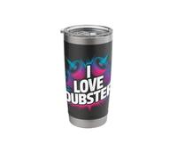 I Love Dubstep Bold Speaker Graphic Stainless Steel Insulated Tumbler
