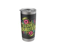 I Love Dubstep Vibrant Speaker Design Stainless Steel Insulated Tumbler