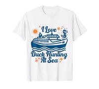 I Love Duck Hunting at Sea Cruise Ship Rubber Duck Game T-Shirt