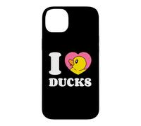I Love Ducks Cute Duckling Rubber Duck In A Heart Case for iPhone 14 Plus