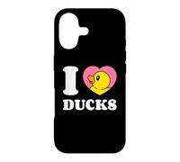 I Love Ducks Cute Duckling Rubber Duck In A Heart Case for iPhone 17