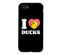 I Love Ducks Cute Duckling Rubber Duck In A Heart Case for iPhone SE (2020) / 7/8