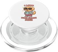 I Love Dumb Blondes Dog Golden Retriever Humor PopSockets PopGrip for MagSafe