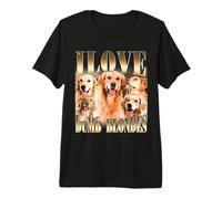 I Love Dumb Blondes Funny Meme Dog Lover Premium T-Shirt