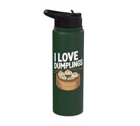 I Love Dumplings Chopsticks Delight Stainless Steel Insulated Water Bottle