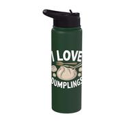I Love Dumplings Dumpling Enthusiast Stainless Steel Insulated Water Bottle