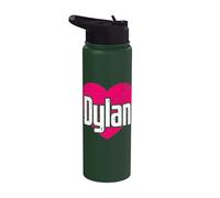 I Love Dylan Cute First Name I Heart Dylan Stainless Steel Insulated Water Bottle