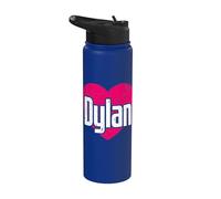 I Love Dylan Cute First Name I Heart Dylan Stainless Steel Insulated Water Bottle