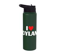 I Love Dylan - I Heart Dylan Stainless Steel Insulated Water Bottle