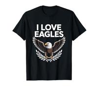 I Love Eagles Majestic Bird Lover Art Value Graphic T-Shirt