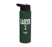 I Love Eagles Soaring Freedom Nature Stainless Steel Insulated Water Bottle